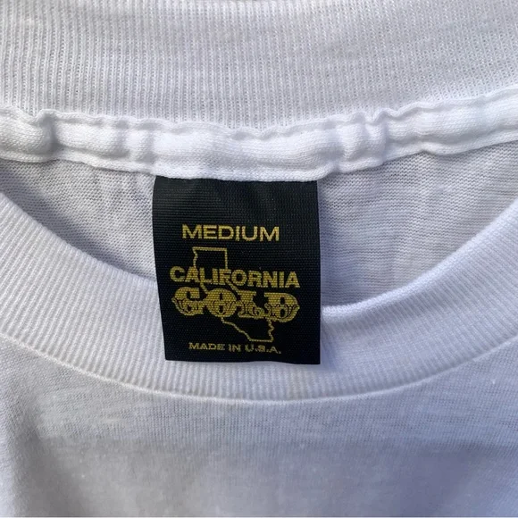 Vtg Single Stitch T Shirt Made In USA California Gold, 70s 80s, Babes in Borland - Picture 2 of 10